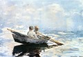 Bateau à rames réalisme marin Winslow Homer